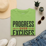 Progress Over Excuses Shirt | Motivational Fitness Tee