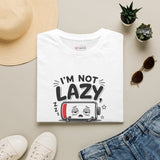 Energy-Saving Mode sarcastic t-shirt color option