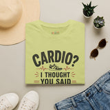 Cardio I Thought You Said Carbs Shirt | Funny Fitness T-Shirt