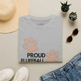 Proud Fluffball Daddy cat dad t-shirt color option