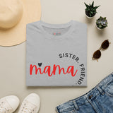 Mama heart script t-shirt color option