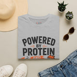 Powered by Protein and Poor Decisions Shirt | Funny Gym T-Shirt