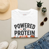 Powered by Protein and Poor Decisions Shirt | Funny Gym T-Shirt