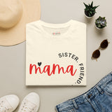 Mama heart script t-shirt color option