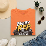 Every Rep Counts skeleton gym t-shirt color option