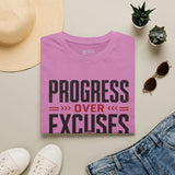 Progress Over Excuses Shirt | Motivational Fitness Tee