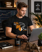 Rise With Power graphic tee worn casually - trader gift shirt