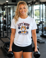Lift Mode Cat gym t-shirt color option