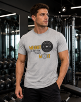 Gym pun tee worn as pump cover - funny gift for lifters