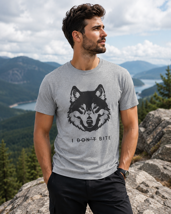 Sarcastic antisocial wolf tee - unisex regular fit
