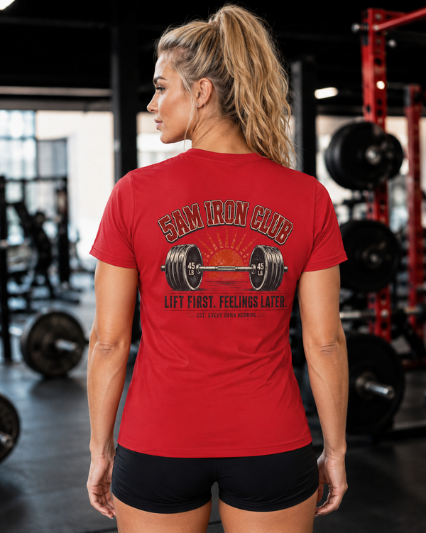 Early morning gym tee double-sided - unisex regular fit