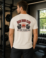 Rise and Grind gym t-shirt color option