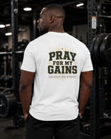 Powerful faith and fitness gift t-shirt for Christian gym lovers