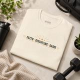 Faith Discipline Gains Shirt | Christian Gym T-Shirt