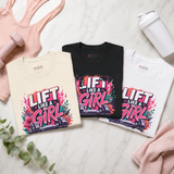 Lift Like a Girl Shirt | Floral Gym T-Shirt