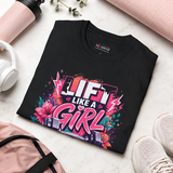 Lift Like a Girl gym t-shirt color option