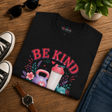 Be Kind Get Lots of Steps fitness t-shirt color option