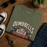 Dumbbells Over Dumb People Shirt | Funny Gym T-Shirt