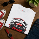 Dumbbells Over Dumb People gym t-shirt color option