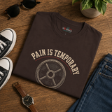 Pain Is Temporary gym t-shirt color option