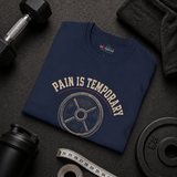 Pain Is Temporary gym t-shirt color option