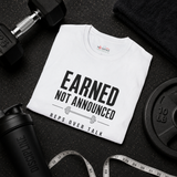 Earned Not Announced gym t-shirt color option