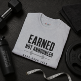 Earned Not Announced gym t-shirt color option