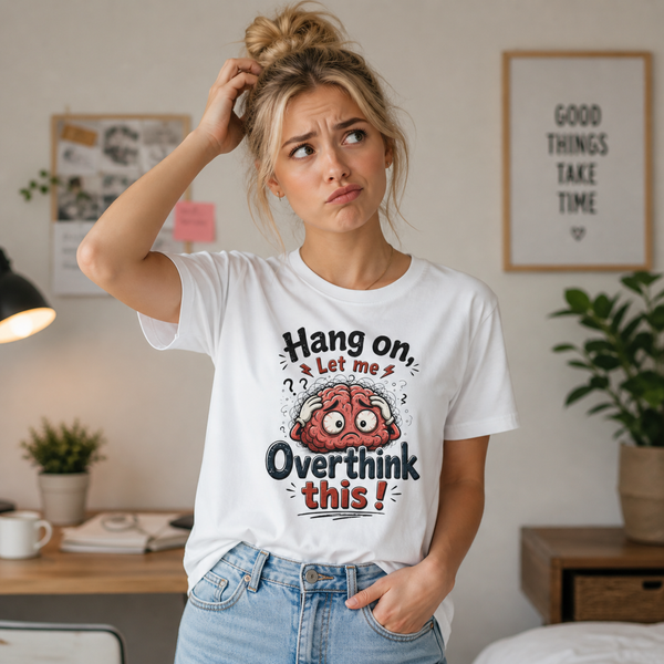 My Brain Has Too Many Tabs Open funny overthinking t-shirt on white background