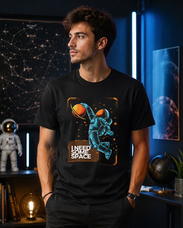 I Need Some Space funny astronaut sarcastic t-shirt on white background