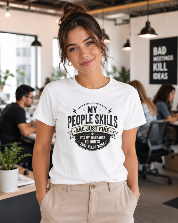 Selectively social witty humor tee - unisex regular fit