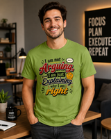 Bold sassy DTG print close-up on soft cotton sarcastic tee