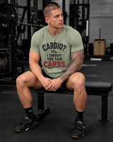 Gift idea featuring the Cardio I Thought You Said Carbs t-shirt design