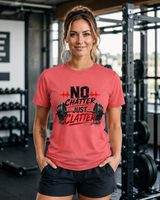 No Chatter Just Clatter tee worn casually