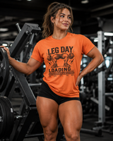 Leg Day Loading tee worn casually