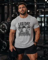 Gift idea featuring the Leg Day Loading t-shirt design