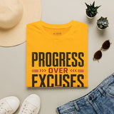 Progress Over Excuses Shirt | Motivational Fitness Tee